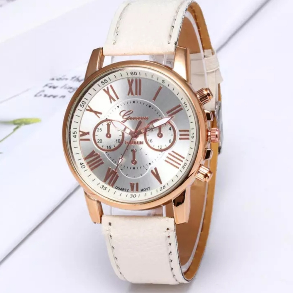 GENEVA ROMAN NUMERAL QUARTZ WATCH